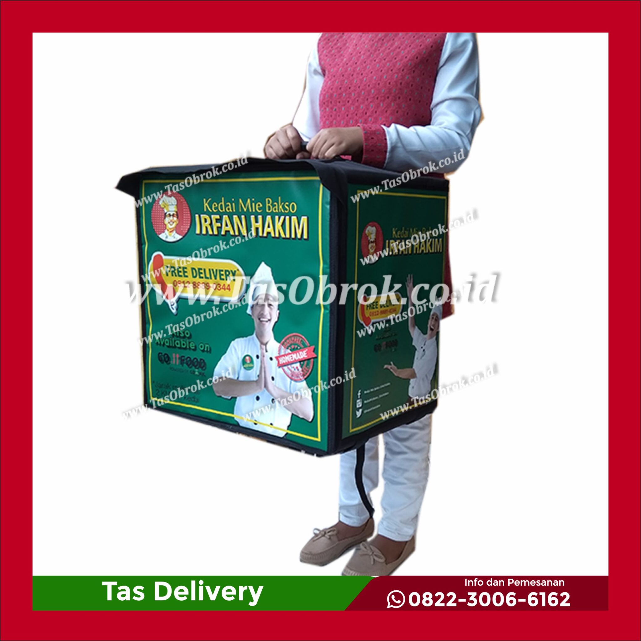 tas delivery motor, tas delivery makanan kecil, tas food anti air, tas grabfood, harga tas lalamove, Jual tas delivery makanan